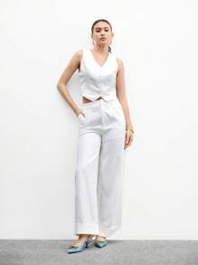 CUCCOO BIZCHIC Giày cao gót mũi nhọn thời trang cho nữ, thiết kế hở lưng, thích hợp để đi làm - Màu xanh lam - Xem 10