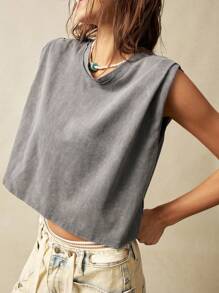 Bohemela Vacation Women's Round Neck Sleeveless Tank Top