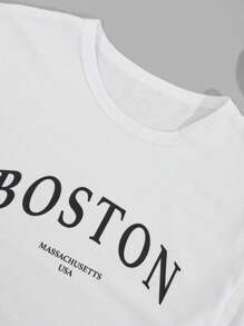 RueChic Ensemble t-shirt à manches courtes et short pour hommes avec taille à cordon et poche, imprimé lettres
