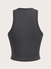SHEIN Essnce 4 Set Atasan Crop Top Kasual Serbaguna Seksi Berwarna-warni untuk Wanita, Cocok untuk Musim Panas - MultiWarna - View 5