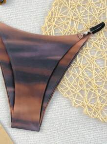 2025 Vacation Beach Tie-Dye Swimsuit Bottom, Random Print For Summer - Multicolor - View 4