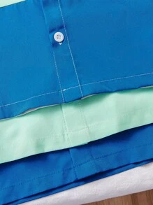 3件套年轻男孩简约时尚舒适休闲户外短袖衬衫套装