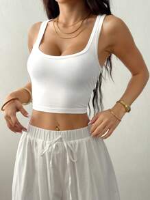 INAWLY Women Two Pieces Outfits For Daily Wear - White - View 6