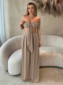 SHEIN SXY Women Two Pieces Outfits For Daily Wear - Light Grey - View 1