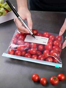 Bolsa conservadora con 3 tamaños, bolsa de sellado especial para refrigerador doméstico, bolsa con cierre tipo cremallera y sello para almacenamiento y organización de alimentos en la cocina, útil para caramelos, chocolates, galletas, etc.