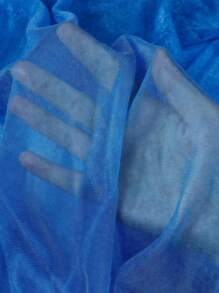 SHEIN 1 tấm vải nền rèm cổng cưới màu xanh lam xanh lục 160*800cm, trang trí phông nền đám cưới 4 kích thước, phông nền rèm voan, thích hợp cho sinh nhật, tiệc tùng, trang trí tiệc cưới, trang trí nhà cửa, ngày của mẹ, ngày lễ tình nhân, trang trí lễ tốt nghiệp - Màu xanh lam - Xem 5