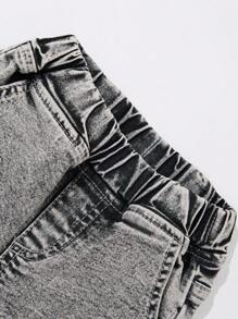 Baby Mädchen Herzmuster Mode Jeans Hose, geeignet für den Sommer