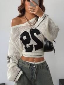 Coolane Women's & Men's Couple Same Style Knit Striped & Number Printed Oversized Jersey Cover Up Sweater,New Year Eve /Valentine's Day