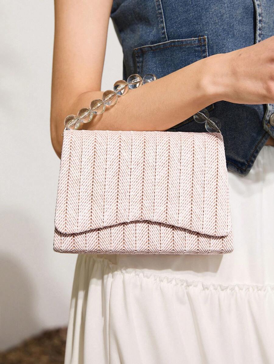 SHECARRY Bolso minimalista para mujer, bolsa de uso diario casual - Rosa - Ver 1