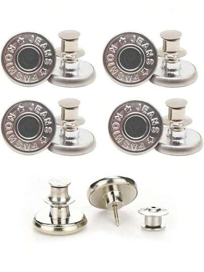 5~30Pcs Replacement Buttons,Button Pins For Jeans, No Sew And No Tools Instant Jean Button Pins For Pants, Simple Installation, Reusable And Adjustable