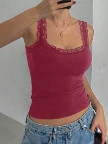 DAZY Women's Casual Minimalist Style Sleeveless Top, Suitable For Daily Wear, Autumn Season