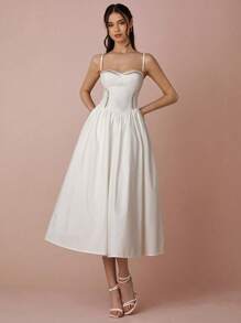 Enchnt فستان طويل أنيق للحفلات والعطلات من سترات السبعينات مزخرف بالوردة للنساء، أنيق وأنثوي مناسب للعطلات والمواعيد والعطلات والحفلات والتخرج وضيوف الزفاف، ملابس صيفية للنساء، فساتين صيفية للنساء