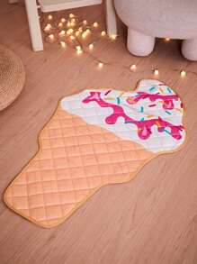 PETSIN Ice Cream Shaped Pet Cool Mat, Comfortable Breathable Fabric For Cats And Dogs In Summer To Lower Temperature