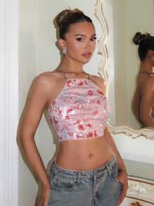 Glamine Áo croptop hở vai đi biển mùa hè cho nữ - Nhiều màu - Xem 5