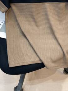 Camisa tipo polo de manga corta con cuello, estampado de letras y bloques de color para niño preadolescente, para uso casual diario y golf
