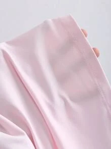 Sweetra Women's Summer Pink Solid Color Strapless Ruffle Mermaid Hem Sexy Formal Party Birthday Dress - Pink - View 5