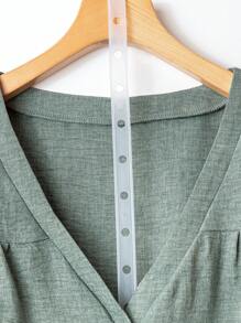 Linhara Oversized Damen V-Ausschnitt Kurzarm Lässig Loose Bluse