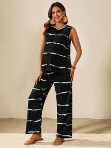 SHEIN Maternity Two Pieces Suits,Maternity Set,Maternity Clothes - Black - View 6