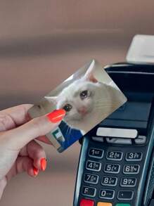 4 Pieces Ultra Thin Cat Themed Card Protector - Waterproof, Scratch And Slip Resistant Pvc Sticker For Credit And Key Cards Back To School - Multicolor - View 3