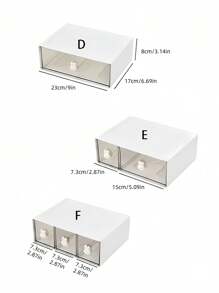 1 hộp đựng đồ trang trí tay cầm hình thỏ ABS, hộp đựng đồ để bàn đựng văn phòng phẩm, mỹ phẩm, đồ dùng thủ công, dụng cụ, đồ lặt vặt, nhiều kiểu dáng có sẵn, văn phòng phẩm, có thể kết hợp và chồng lên nhau một cách tự do, trang trí lễ hội, trang trí phòng, trang trí nhà, trang trí mùa thu, trang trí phòng ngủ - trắng - Xem 4