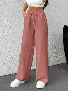 RueChic 女士松紧腰带阔腿裤