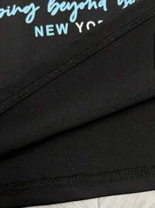 SHEIN 2pcs/Set Teen Boys Casual Short Sleeve T-Shirt And Shorts Set, Street Punk Rock Collegiate Daily Outfits For Spring/Summer, Suitable For Party, Festival, Outdoor - Multicolor - View 4