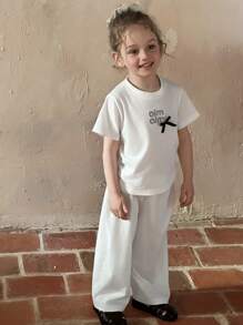 DAZY 2pcs Young Girls Casual Outfits For Fall - White - View 6