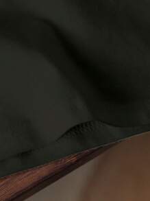 2pcs/Set Young Boy Casual Minimalist Pattern Short Sleeve Round Neck T-Shirt And Shorts Outfit, Suitable For Summer - Black - View 6