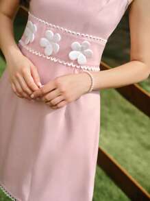 Vintamour Retro Elegant Women's Floral Print Sleeveless Midi Dress, A-Line Mini Dress, Spring & Summer Wedding Guest Dress Women Summer Dresses For Women