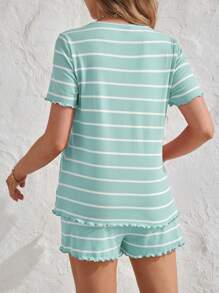 SHEIN Maternity Two Pieces Suits - Green - View 2