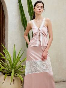 SHEIN LUNE Women Two Pieces Outfits For Daily Wear - Pink - View 3