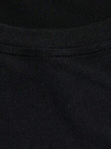 Men's Standard Size Short Sleeve T-Shirt, Fashionable For Summer - Black - View 4