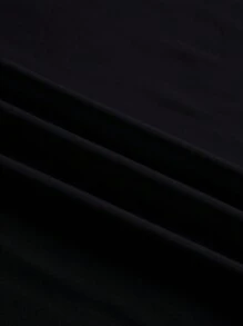 INAWLY 1pc Women Graphic Printed Round Neck Short Sleeve T-Shirt - Black - View 3