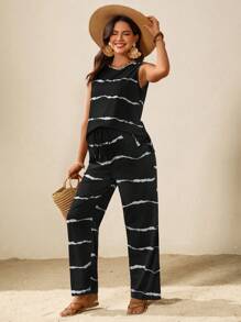 SHEIN Maternity Two Pieces Suits,Maternity Set,Maternity Clothes - Black - View 7