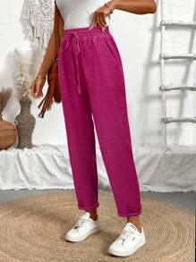 EMERY ROSE 女式春夏纹理蓝色紧身牛仔裤