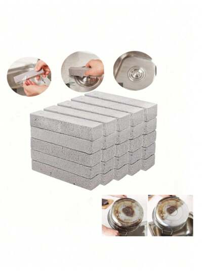 10 件装浮石清洁棒无死角强力去污去除黄色污渍水位线马桶清洁刷浴室装饰夏季家居清洁工具去污刷硬水锈水垢积聚友好型无划痕表面适用于瓷砖水槽浴缸淋浴