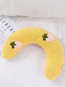 1pc Plush Pet U-Shaped Neck Pillow, Soft And Fluffy Cat Pillow, Suitable For Deep Sleep And Neck Protection Of Pets