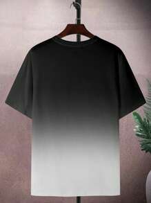 Manfinity Homme Plus Size Men's Short Sleeve T-Shirt, Fashion Suitable For Summer - Multicolor - View 3