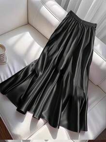 GlowEve Women's Elegant Luxury Embellished Waistband Skirt Fall Cloth For Women