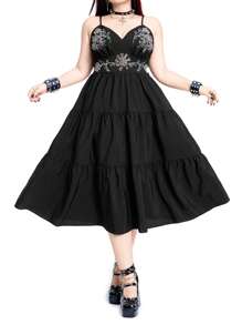 Whyspr Casual Punk Rave Coachella Plus Size Dresses