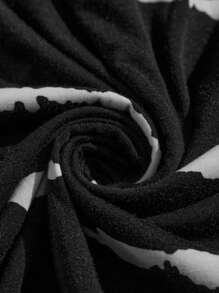 SHEIN Maternity Two Pieces Suits,Maternity Set,Maternity Clothes - Black - View 4