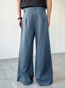 Manfinity Hypemode Pantalones casuales de corte holgado para hombres, apropiados para el verano