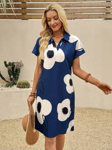 SHEIN LUNE 女士中长连衣裙 女士夏季连衣裙 女士夏季服装 女士度假服装 女士沙滩服装 乡村音乐会服装 度假连衣裙 欧洲夏季 - 彩色 - 查看 6