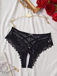 Lace Open Crotch Women Sexy Panty Lingerie (Sold Individually) For Going Out