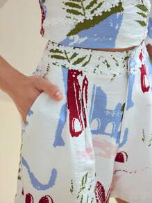 MOTF STUDIO CONTRAST GUIPURE LACE SHORTS - Multicolor - View 5