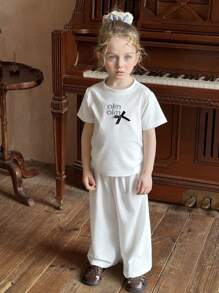 DAZY 2pcs Young Girls Casual Outfits For Fall - White - View 5