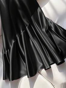 GlowEve Women's Elegant Luxury Embellished Waistband Skirt Fall Cloth For Women