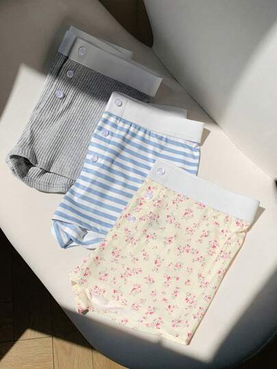 Comfortcana شورت مزين بأزرار للنساء، عصري ومناسب للصيف