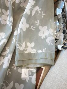 SHEIN LUNE Elegante blusa/camisa holgada y casual de manga 3/4 de talla grande para vacaciones, nuevo lanzamiento