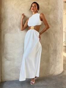 Aloruh Vestido sexy minimalista y moderno para ir al trabajo, adecuado para bodas